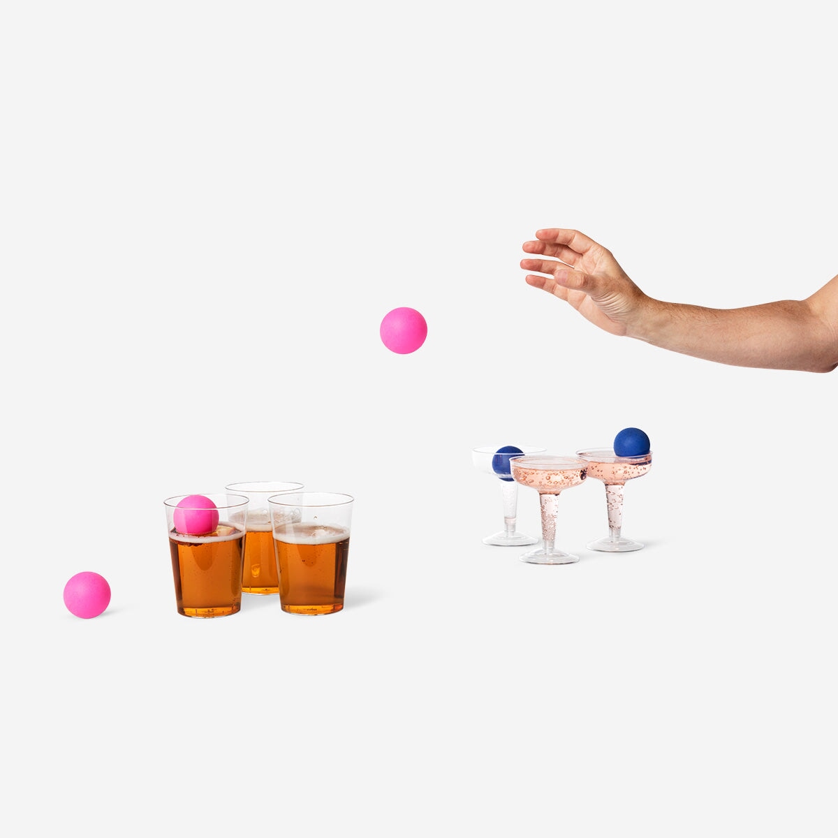 Party pong battle. Beer vs. bubbles Gadget Flying Tiger Copenhagen 