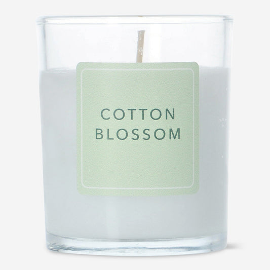 Scented candle. Cotton blossom fragrance