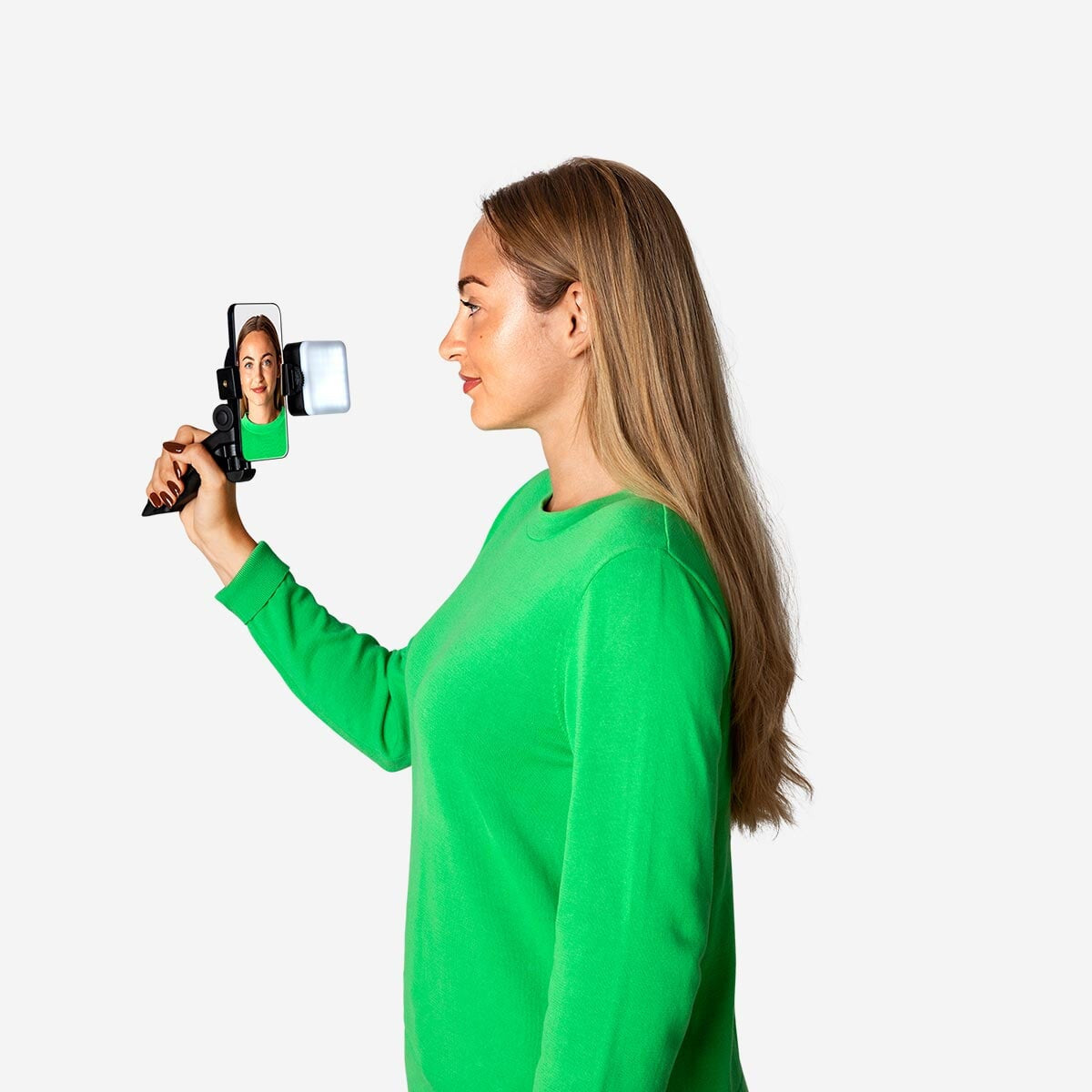 Selfie light. With phone holder and multiple light settings Media Flying Tiger Copenhagen 