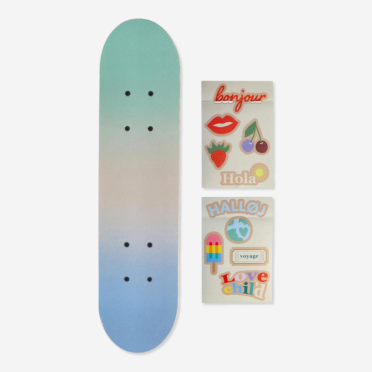 Skateboard. With stickers Toy Flying Tiger Copenhagen 