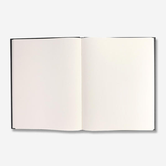 Caderno de desenho grande preto de capa dura - 100 páginas
