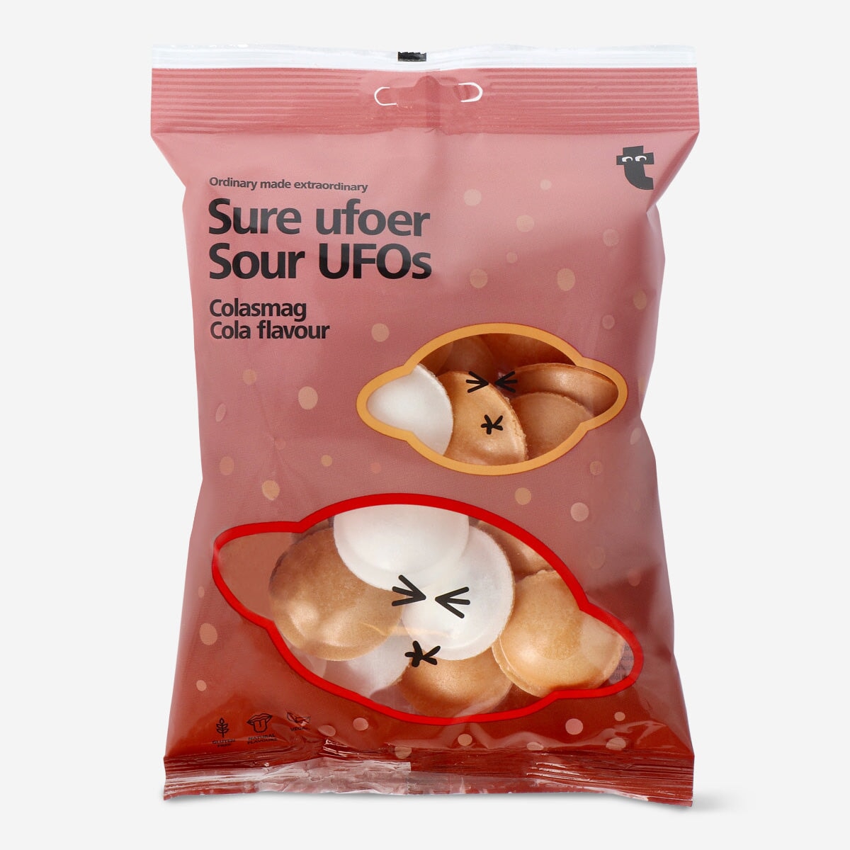 Sour UFOs. Cola flavour Food Flying Tiger Copenhagen 