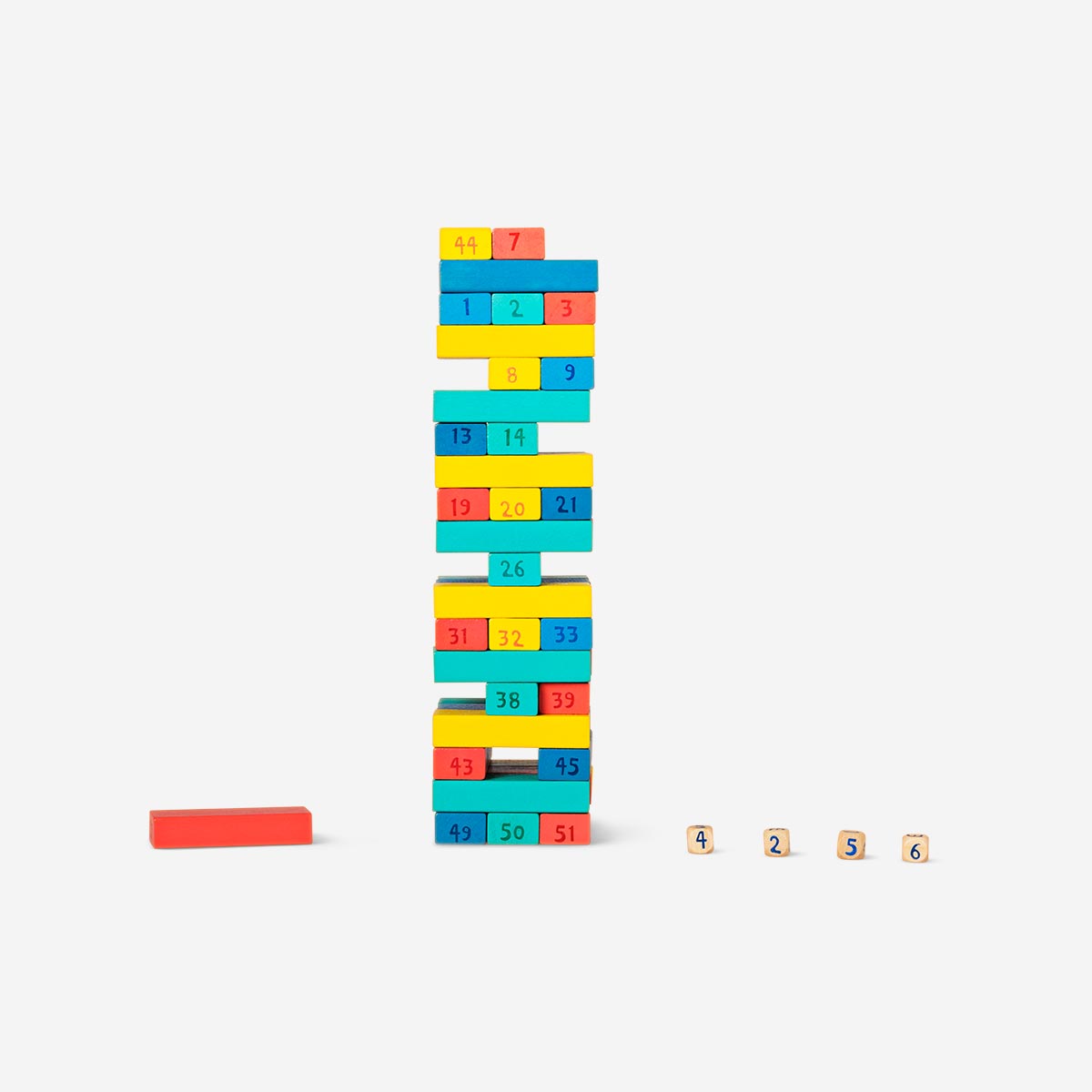 Stacking tower game with numbers Flying Tiger Copenhagen