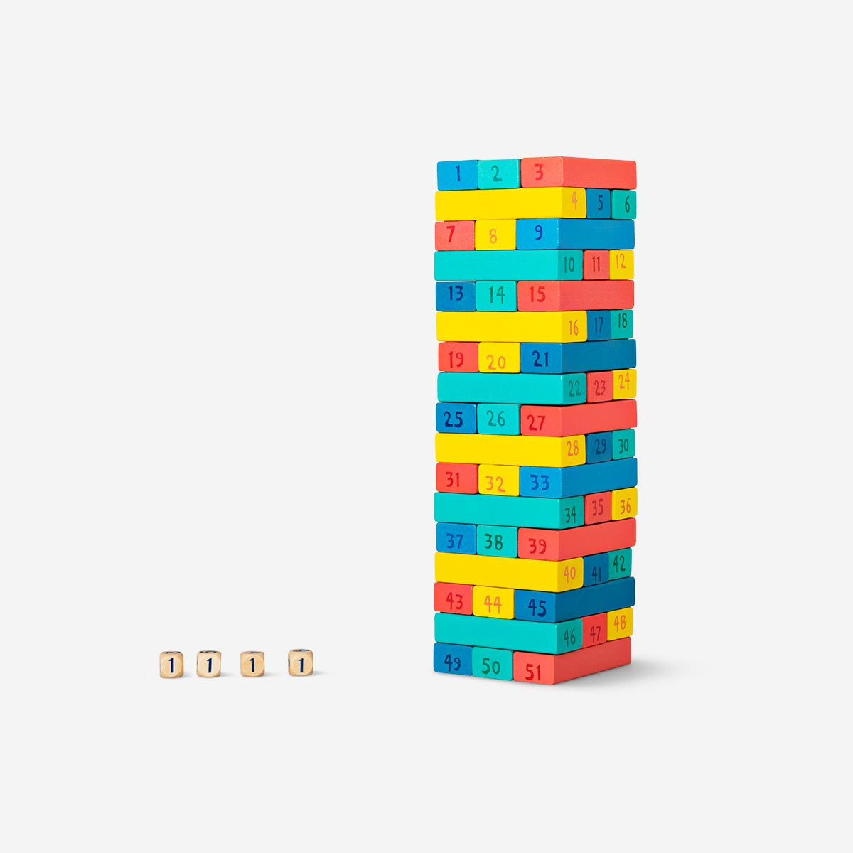 Stacking tower game with numbers Flying Tiger Copenhagen