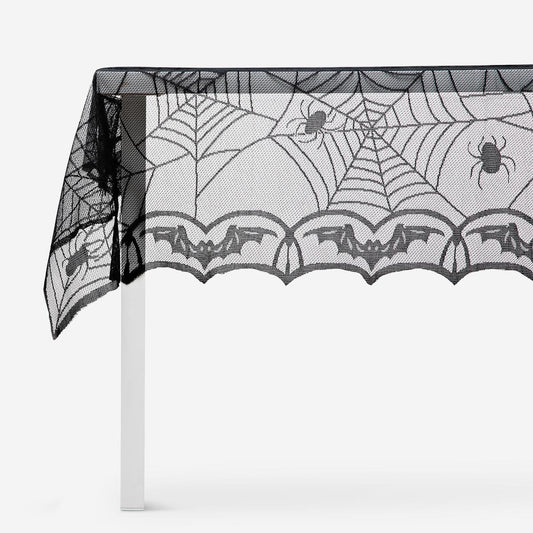 Mantel Halloween. Arañas. 120x160 cm