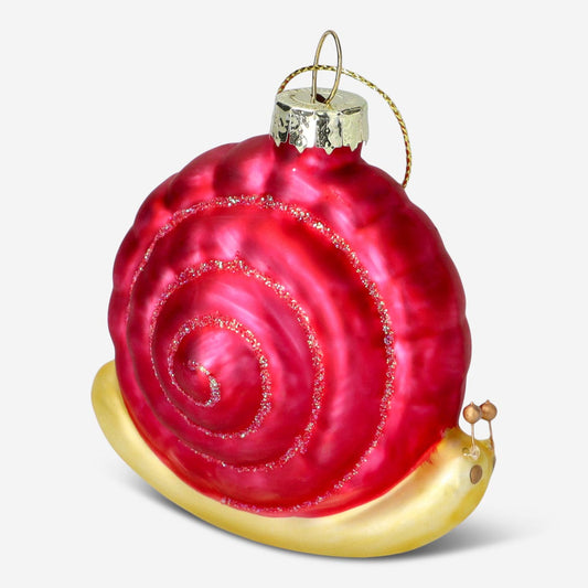Christmas bauble. Snail