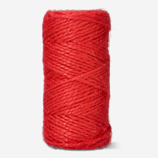 Ficelle de jute rouge - 20 m