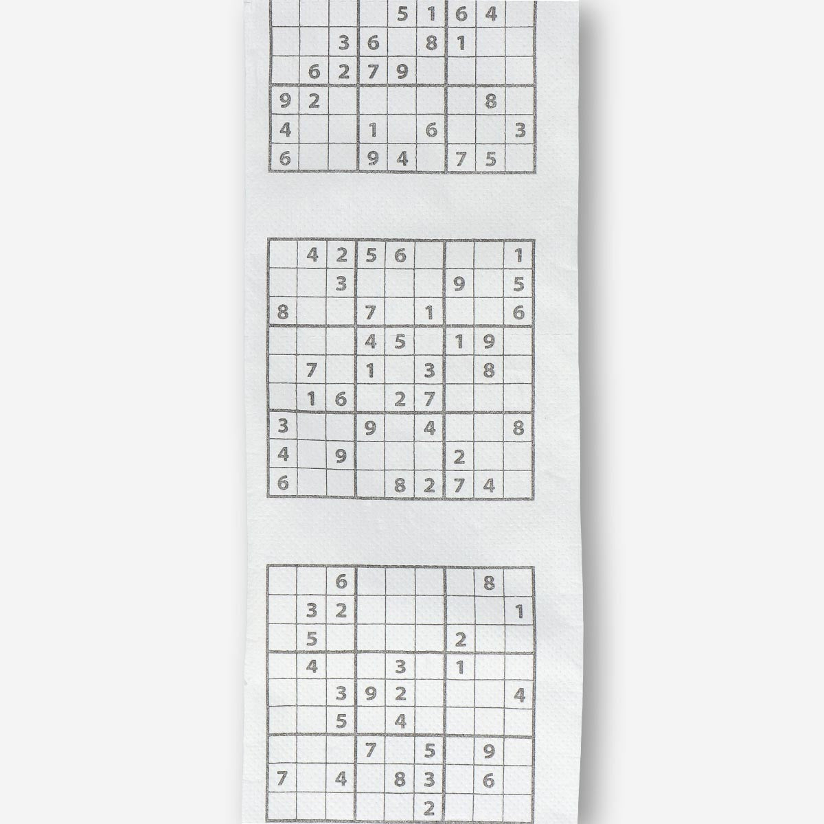 Rouleau De Papier Toilette Imprimé Sudoku Su, Durable, Bon Jeu De
