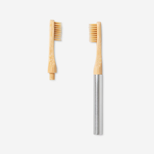 Toothbrush. With replaceable brush heads