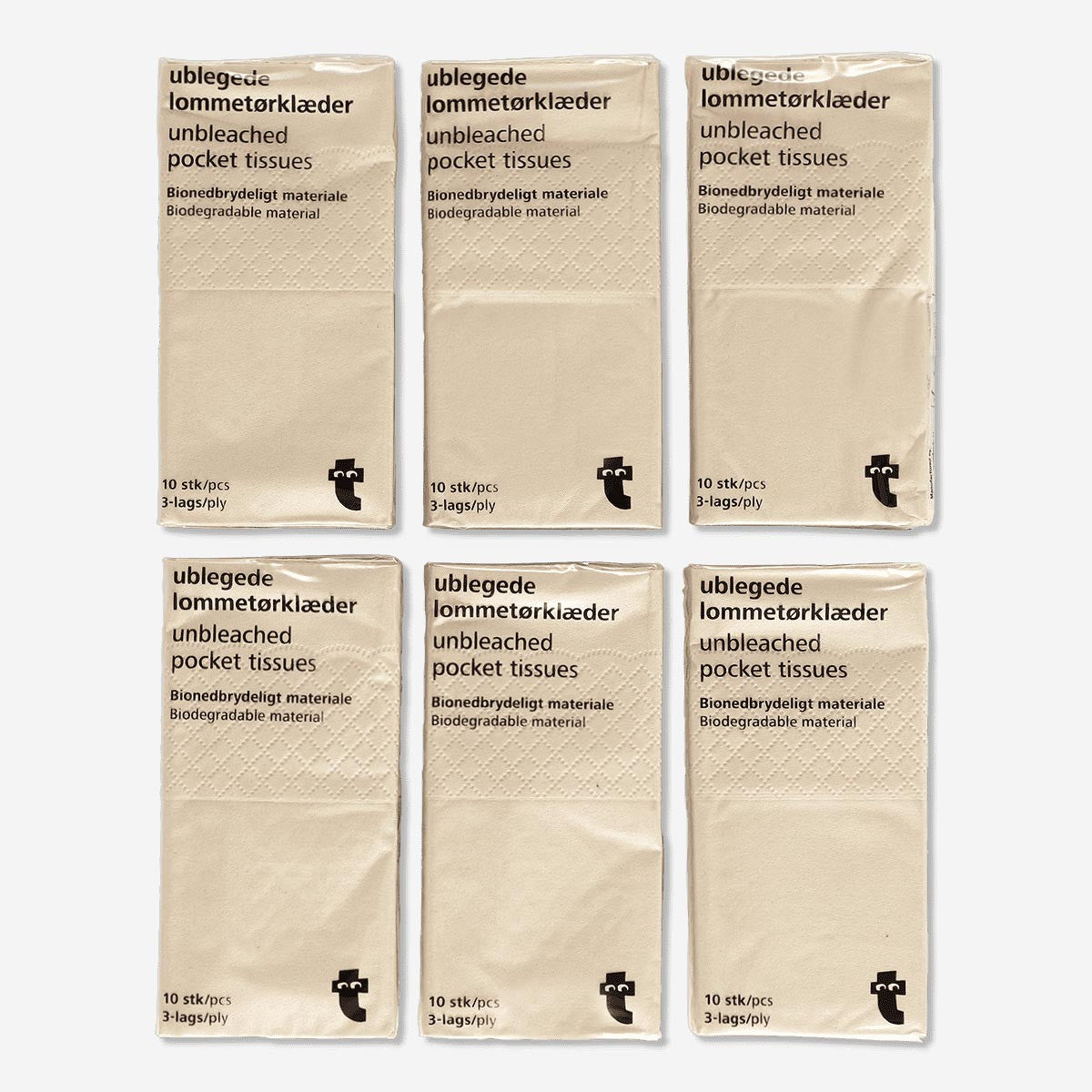 Unbleached paper tissues Personal care Flying Tiger Copenhagen 
