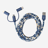 USB charging cable. Fits Lightning, USB-C and Micro USB Media Flying Tiger Copenhagen 