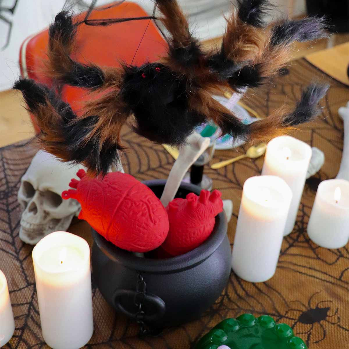Acquista Grande mago strega calderone decorazione puntello Halloween feste  irlandesi centrotavola porta caramelle decorazioni da tavola