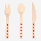 Wooden cutlery. For 4 persons Party Flying Tiger Copenhagen 